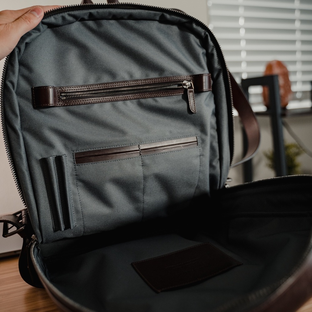 Carl Friedrik Bowen Leather Backpack - Picture 6 of 9